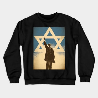 Israel freedom illustration design Crewneck Sweatshirt